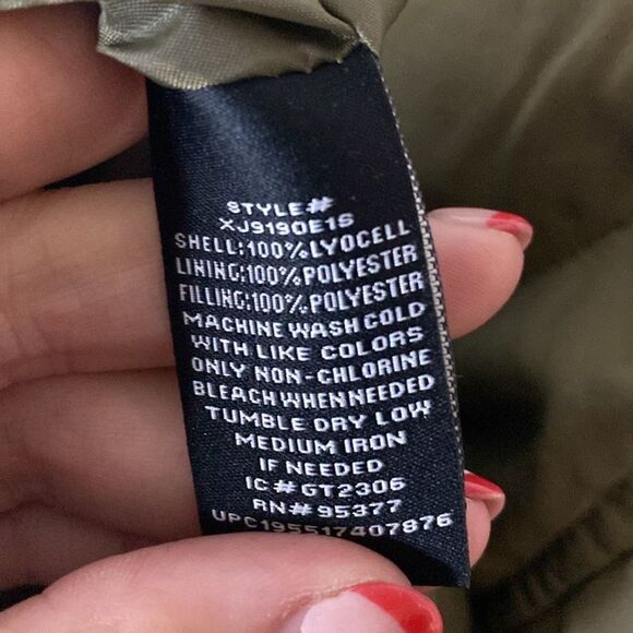 NWT- Social Standard by Sanctuary- quilted twill jacket – army green size- XXL - Picture 8 of 10